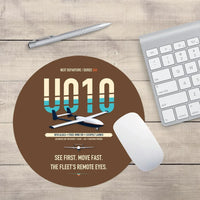 Thumbnail for Airbus U010 Aliaca Fixed-wing design on brown round mouse pad