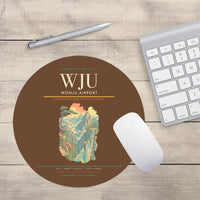 Thumbnail for Wonju Airport (WJU) design on brown round mouse pad