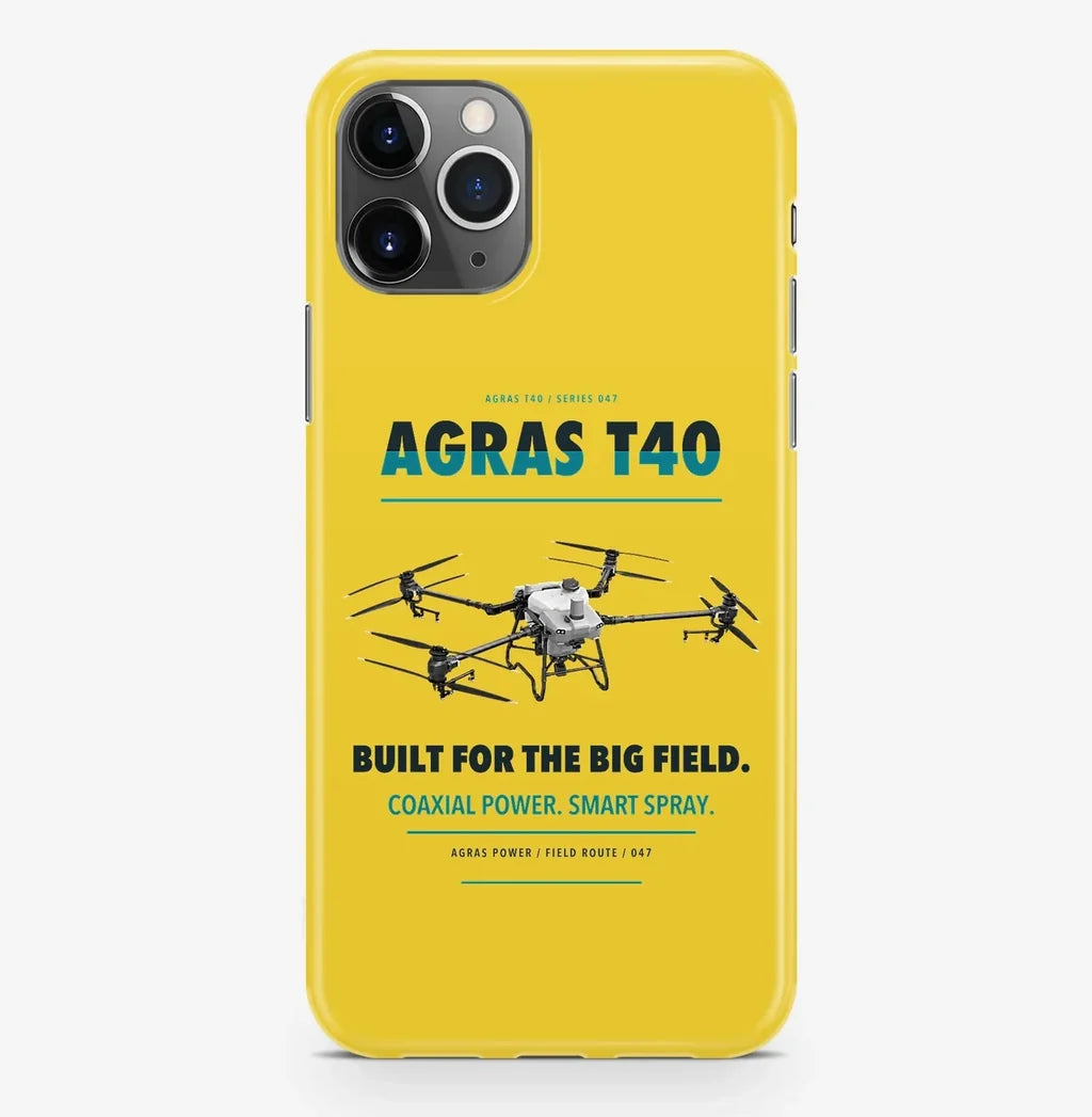 DJI Agras T40 Case ProMax design on yellow iphone case promax