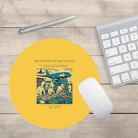Thumbnail for VINTAGE G4374 - The Flight Kitchen Ballet - Designed Mouse Pads design on yellow round