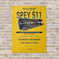Thumbnail for SPEY 511 vertical canvas print - no frame - yellow background