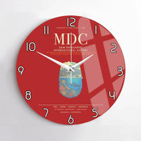 Thumbnail for Sam Ratulangi International Airport Manado MDC Wall-Clock No-Frame - Red