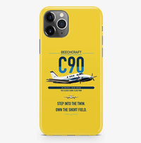 Thumbnail for Beechcraft King Air C90 design on yellow magsafe iphone case, for iPhone Pro Max