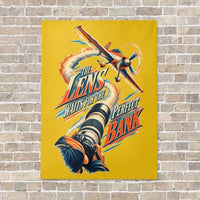 Thumbnail for The Lens Waits For The Perfect Bank vertical canvas print - no frame - yellow background