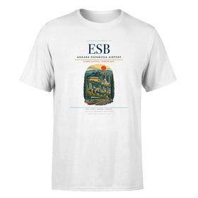 Single-Side Printing — Ankara Esenboga Airport (ESB) Double-Side T-Shirt