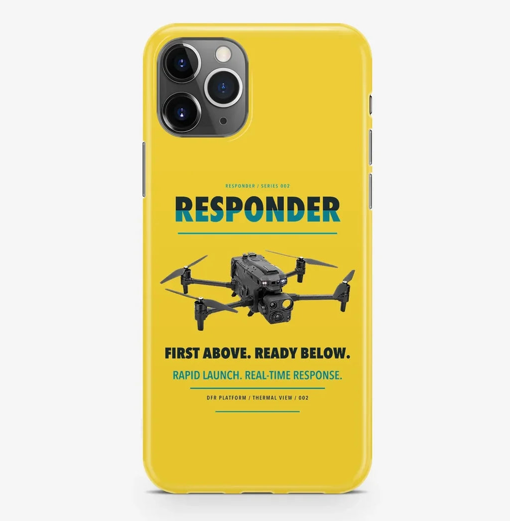 BRINC Responder Case ProMax design on yellow iphone case promax
