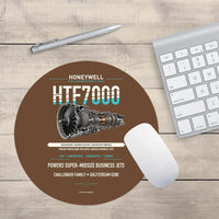 Thumbnail for HTF7000 design on brown round mouse pad