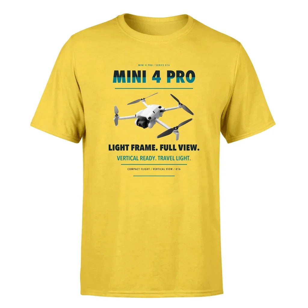 DJI Mini 4 Pro design on yellow single side