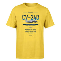 Thumbnail for Convair CV-240 design on yellow single side