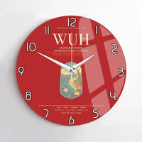 Thumbnail for Wuhan Tianhe International Airport WUH Wall-Clock No-Frame - Red