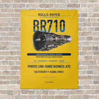 Thumbnail for BR710 vertical canvas print - no frame - yellow background