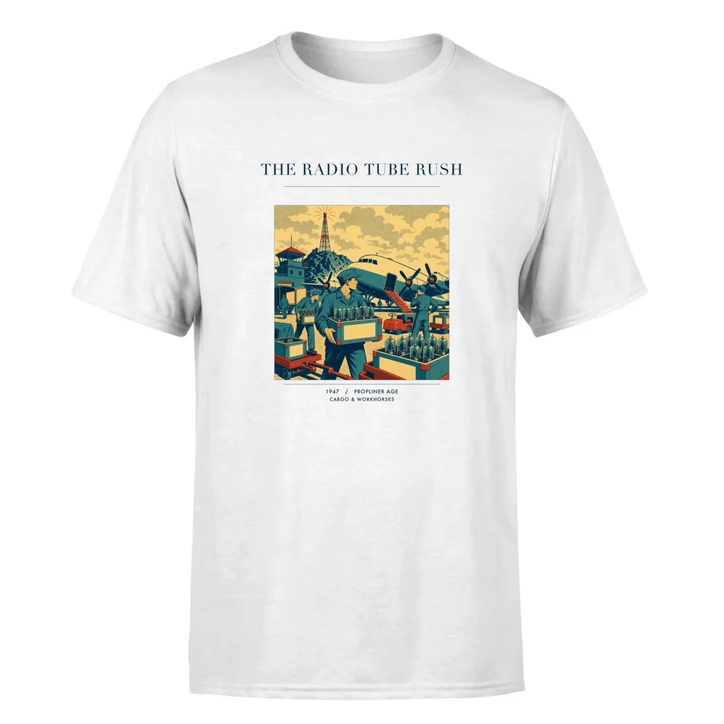 VINTAGE G4414 - The Radio Tube Rush - Premium T-Shirt design on white premium t shirt