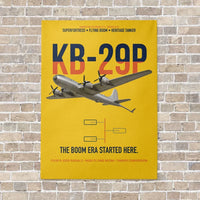 Thumbnail for KB-29P SUPERFORTRESS vertical canvas print - no frame - yellow background