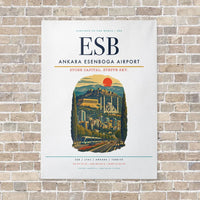 Thumbnail for Ankara Esenboga Airport ESB - Canvas No Frame - White