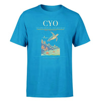 Thumbnail for Vilo Acuña Airport (CYO) T-Shirt single-side front print in Turquoise | vilo-acuña-airport-cyo-double-side-t-shirt