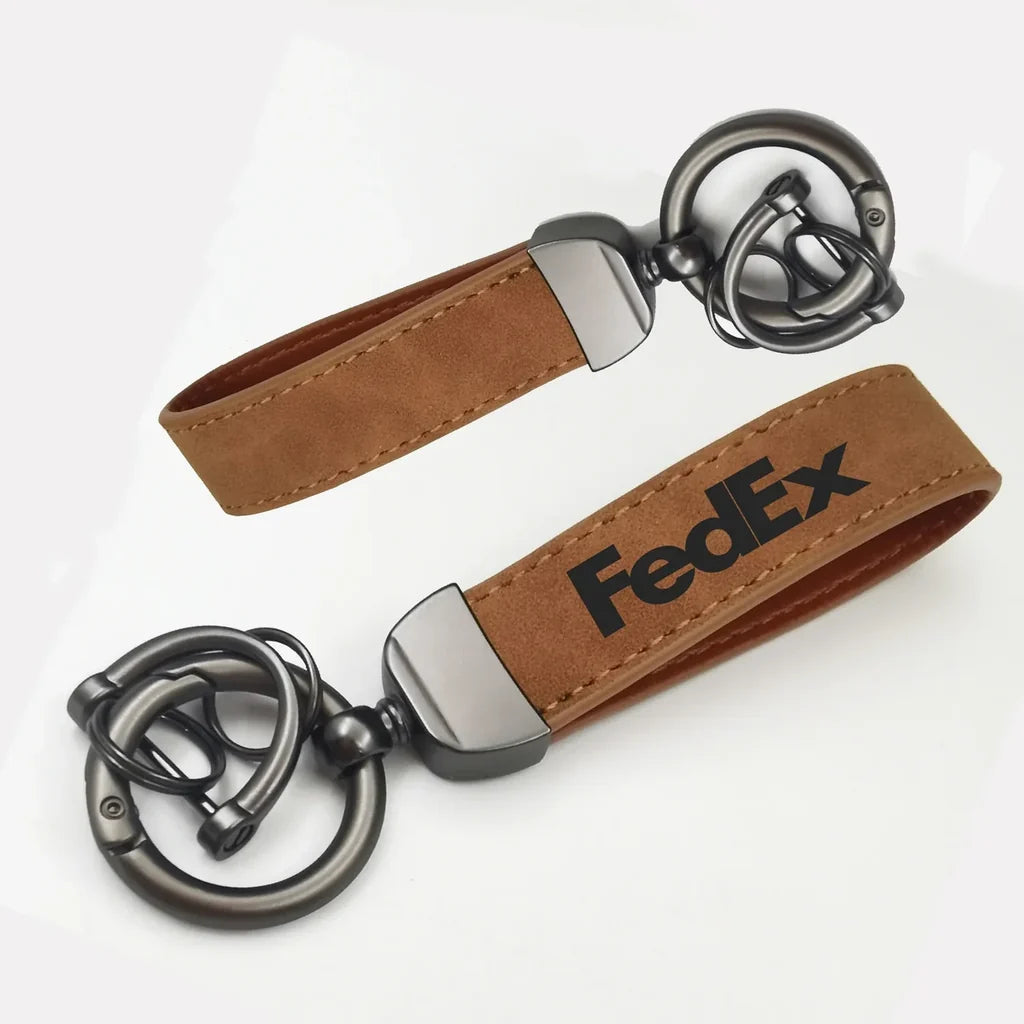 FedEx Horseshoe Buckle key chain, Camel