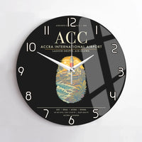 Thumbnail for Accra International Airport ACC Wall-Clock No-Frame - Black
