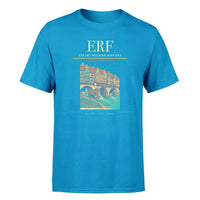 Thumbnail for Erfurt-Weimar Airport (ERF) T-Shirt single-side front print in Turquoise | erfurt-weimar-airport-erf-double-side-t-shirt