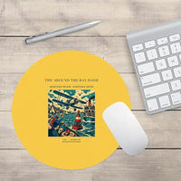 Thumbnail for VINTAGE G4299 - The Around The Bay Dash - Designed Mouse Pads design on yellow round
