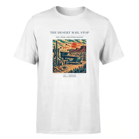 Single-Side Printing — The Desert Mail Stop Double-Side T-Shirt