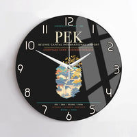 Thumbnail for Beijing Capital International Airport PEK Wall-Clock No-Frame - Black