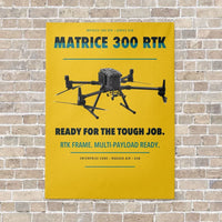 Thumbnail for DJI Matrice 300 RTK vertical canvas print - no frame - yellow background