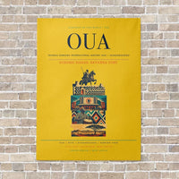 Thumbnail for Thomas Sankara International Airport OUA — Ouagadougou vertical canvas print - no frame - yellow background