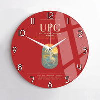 Thumbnail for Sultan Hasanuddin Airport UPG Wall-Clock No-Frame - Red