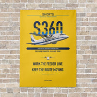 Thumbnail for Shorts 360-300 vertical canvas print - no frame - yellow background