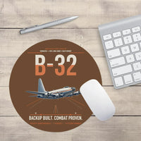 Thumbnail for B-32 Dominator design on brown round mouse pad