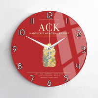 Thumbnail for Nantucket Memorial Airport ACK Wall-Clock No-Frame - Red