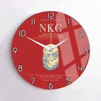 Thumbnail for Nanjing Lukou International Airport NKG Wall-Clock No-Frame - Red