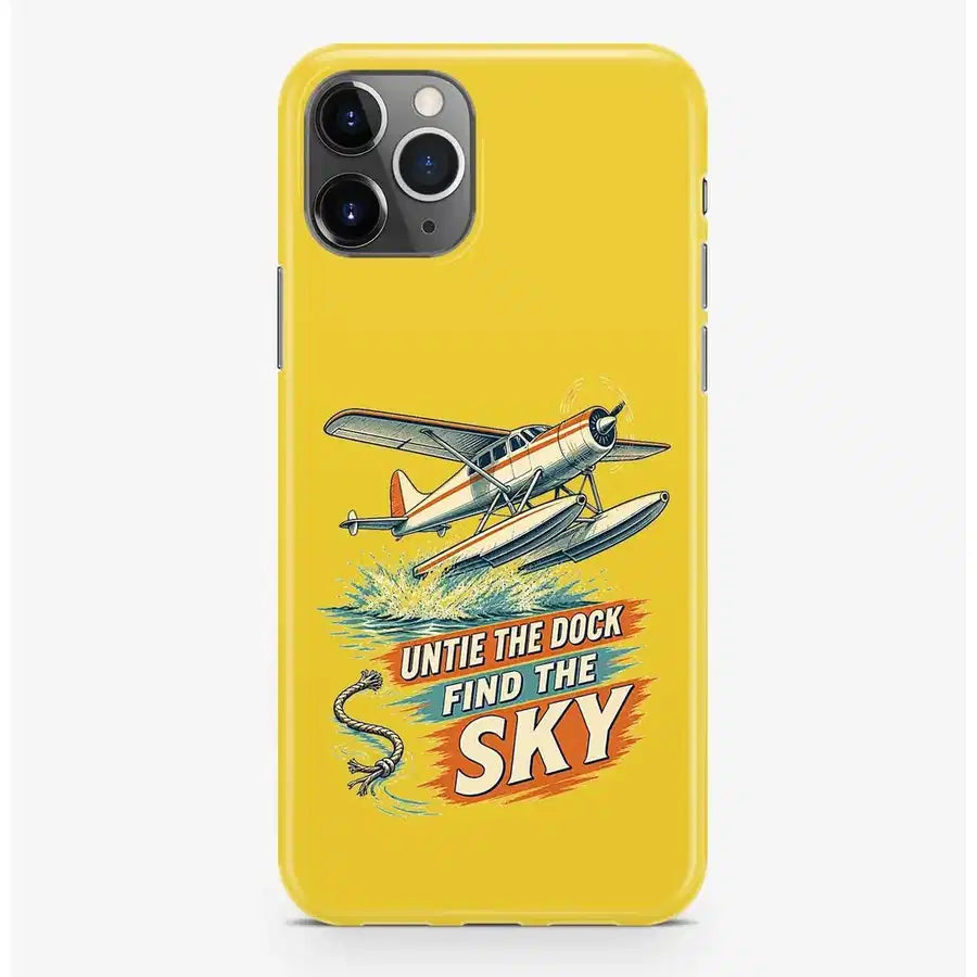 SIGNAL 570 - Untie The Dock Find The Sky - MagSafe iPhone Pro Max design on yellow magsafe iphone pro max