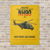 Thumbnail for NHIndustries NH90 TTH vertical canvas print - no frame - yellow background