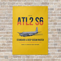 Thumbnail for Atlantique 2 Standard 6 vertical canvas print - no frame - yellow background