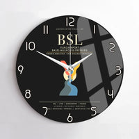 Thumbnail for EuroAirport Basel-Mulhouse-Freiburg BSL Wall-Clock No-Frame - Black