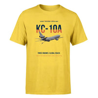 Thumbnail for KC-10A EXTENDER design on yellow double-side t-shirt, single-side print