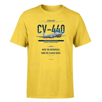 Thumbnail for Convair CV-440 Metropolitan design on yellow single side