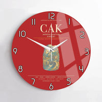 Thumbnail for Akron-Canton Airport CAK Wall-Clock No-Frame - Red