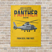 Thumbnail for Airbus Helicopters AS565 MBe Panther vertical canvas print - no frame - yellow background