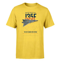 Thumbnail for Saab J 35F Draken design on yellow t-shirt, single-side print