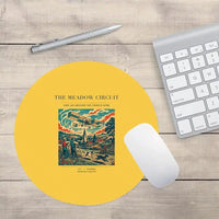 Thumbnail for VINTAGE G4325 - The Meadow Circuit - Designed Mouse Pads design on yellow round