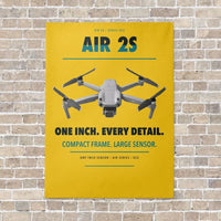 Thumbnail for DJI Air 2S vertical canvas print - no frame - yellow background