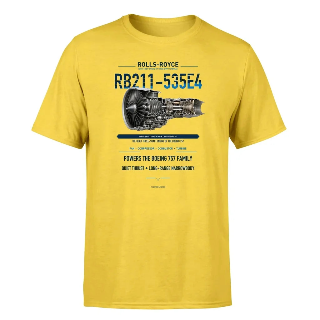 RB211-535E4 design on yellow single side