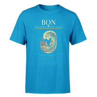 Thumbnail for Rafael Hernández Airport (BQN) T-Shirt single-side front print in Turquoise | rafael-hernández-airport-bqn-double-side-t-shirt