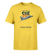 Thumbnail for Dassault Super Étendard design on yellow t-shirt, single-side print
