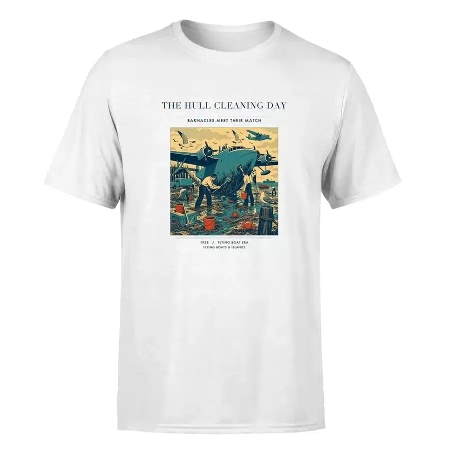 VINTAGE G4273 - The Hull Cleaning Day - Premium T-Shirt design on white premium t shirt