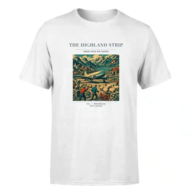 Single-Side Printing — The Highland Strip Double-Side T-Shirt