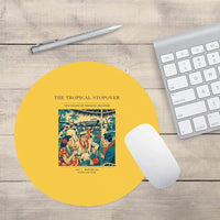 Thumbnail for VINTAGE G4225 - The Tropical Stopover - Designed Mouse Pads design on yellow round