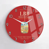 Thumbnail for Lubbock Preston Smith International Airport LBB Wall-Clock No-Frame - Red